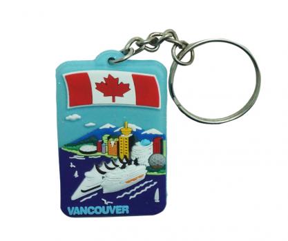 旅游紀(jì)念品硅膠鑰匙扣掛飾