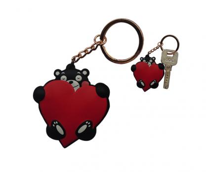 促銷(xiāo)禮品硅膠鑰匙扣